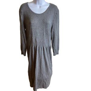 Spense size L gray long sleeve dress rn 73163